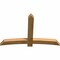 Ekena Millwork Bellingham Rough Sawn Timber Gable Bracket, Western Red Cedar, 72"W x 48"H x 4"D x 6"F, 16/12 Pitch GBW072X48X0406BEL00RWR - alternate 2